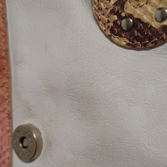 Vintage TOUS Flat Cross Shoulder Cobra & Crocodile Embossed Bag - Picture 15 of 15